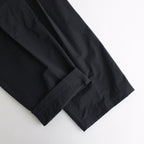 WINDPROOF NYLON WIDE EASY TROUSERS #BLACK [ST.813]