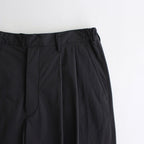 WINDPROOF NYLON WIDE EASY TROUSERS #DARK GREY KHAKI [ST.813]