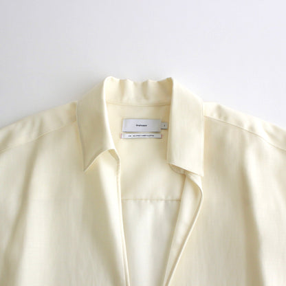 Wool Cupro Skipper Shirt #KINARI [GU241-50075]