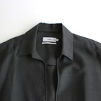 Wool Cupro Skipper Shirt #GRAY [GU241-50075]