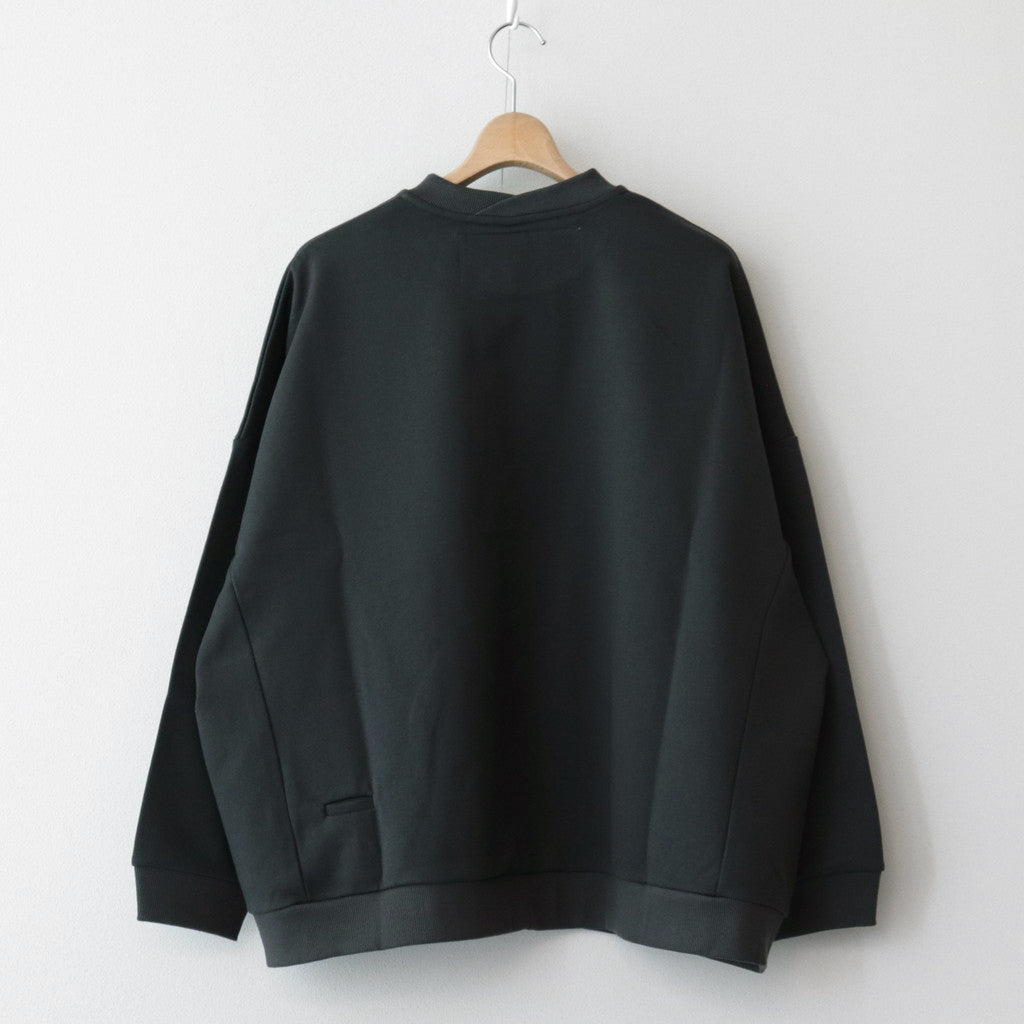 ラップリブワイドSWトレーナー #CHARCOAL GRAY [D124-T858]