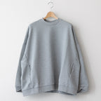 ラップリブワイドSWトレーナー #HEATHER GRAY [D124-T858]