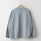 ラップリブワイドSWトレーナー #HEATHER GRAY [D124-T858]