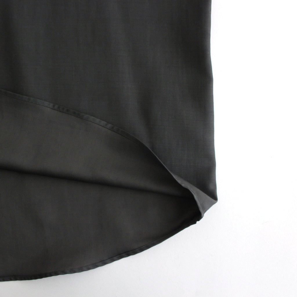 Wool Cupro Skipper Shirt #GRAY [GU241-50075]