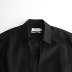 Wool Cupro Skipper Shirt #BLACK [GU241-50075]