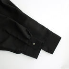 Wool Cupro Skipper Shirt #BLACK [GU241-50075]