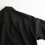 Wool Cupro Skipper Shirt #BLACK [GU241-50075]