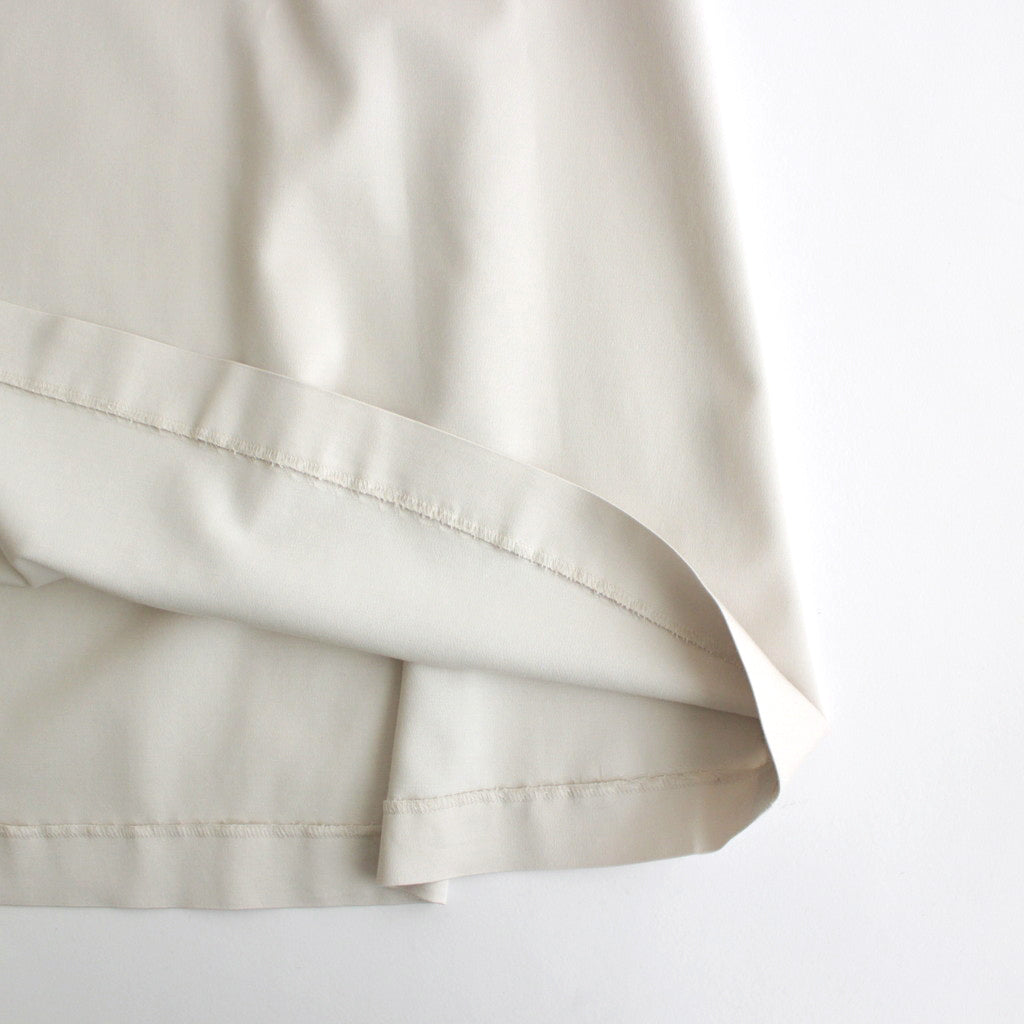 Viscose Wool Silk Gabardine Slip Dress #KINARI [GL241-60164]