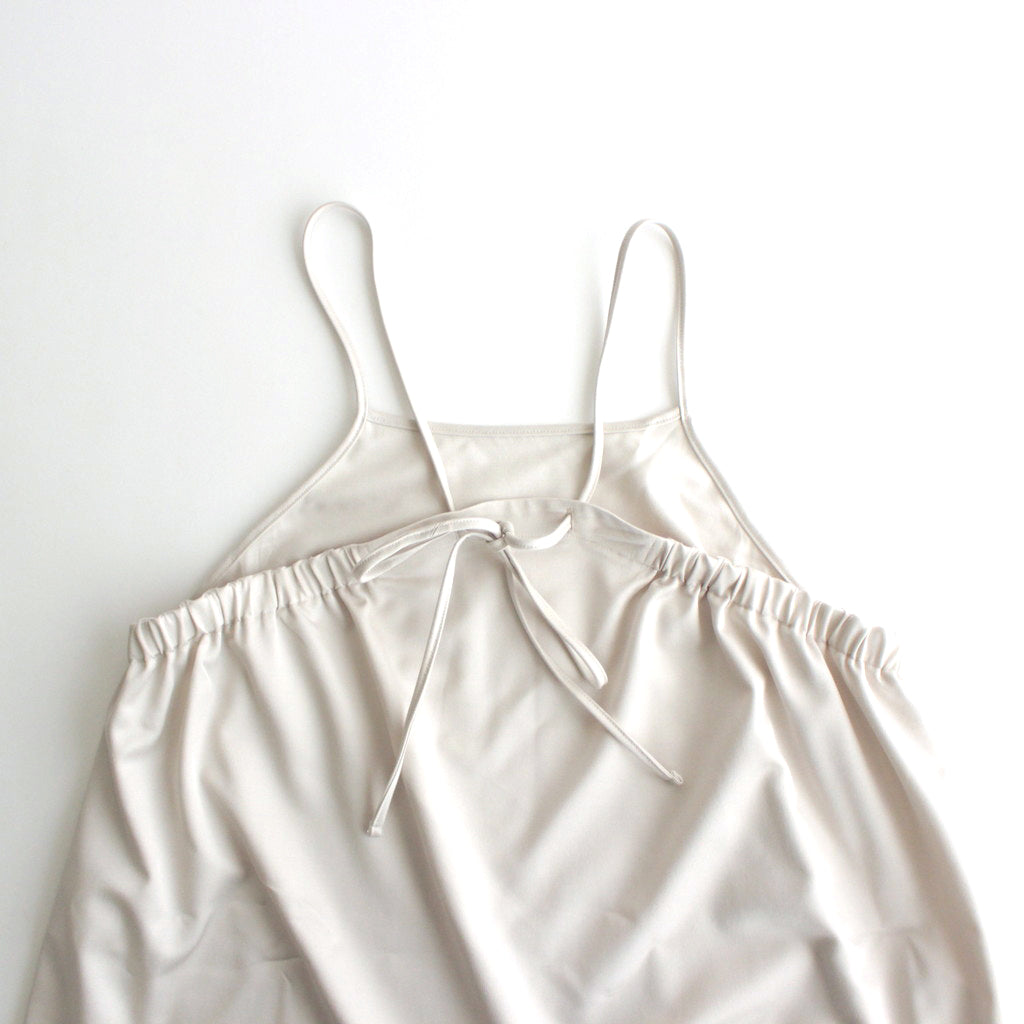 Viscose Wool Silk Gabardine Slip Dress #KINARI [GL241-60164]