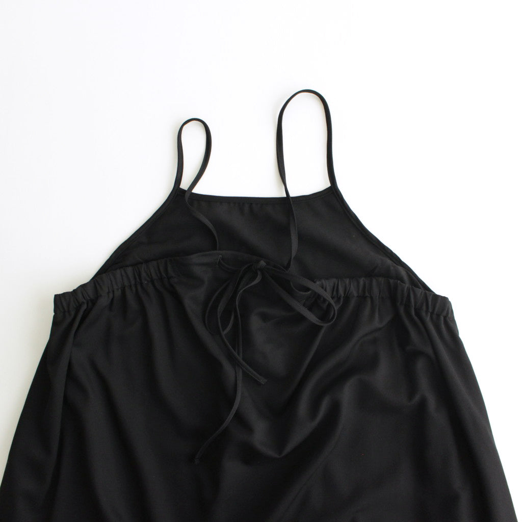 Viscose Wool Silk Gabardine Slip Dress #BLACK [GL241-60164]