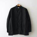 Cotton Linen Moleskin Overdyed Kung-Fu Jacket #BLACK [GM241-20089]