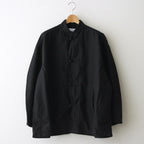 Cotton Linen Moleskin Overdyed Kung-Fu Jacket #BLACK [GM241-20089]