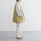 ヴィンテージNYラウンドカットパデッドベスト #Yellow Green [D223-V401]