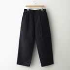 Washi Duck Two Tuck Pants #BLACK [GU241-40154]