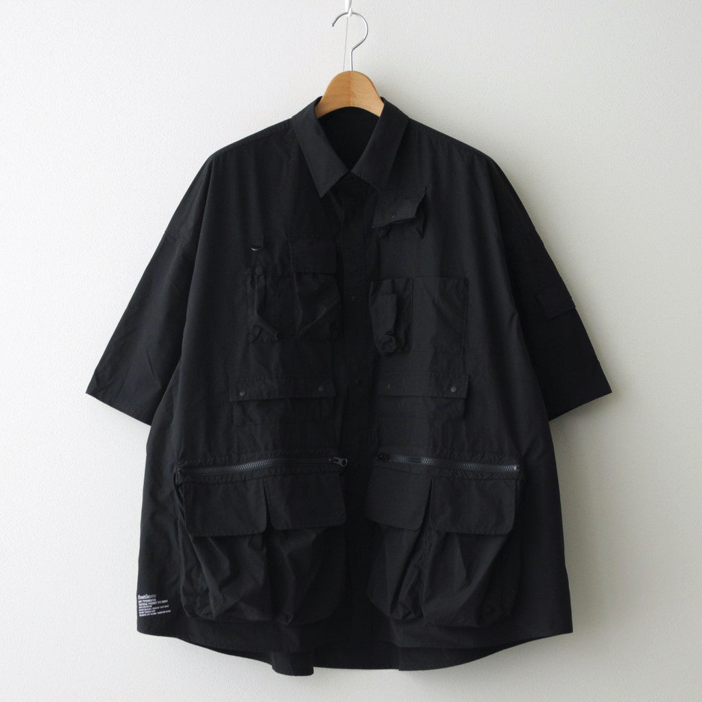 DRY TYPEWRITER TACTICAL POCKET S/S SHIRT #BLACK [FSC241-50106B]