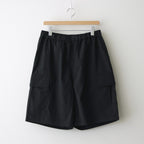 DRY TYPEWRITER OVER CARGO SHORTS #BLACK [FSC241-40107B]