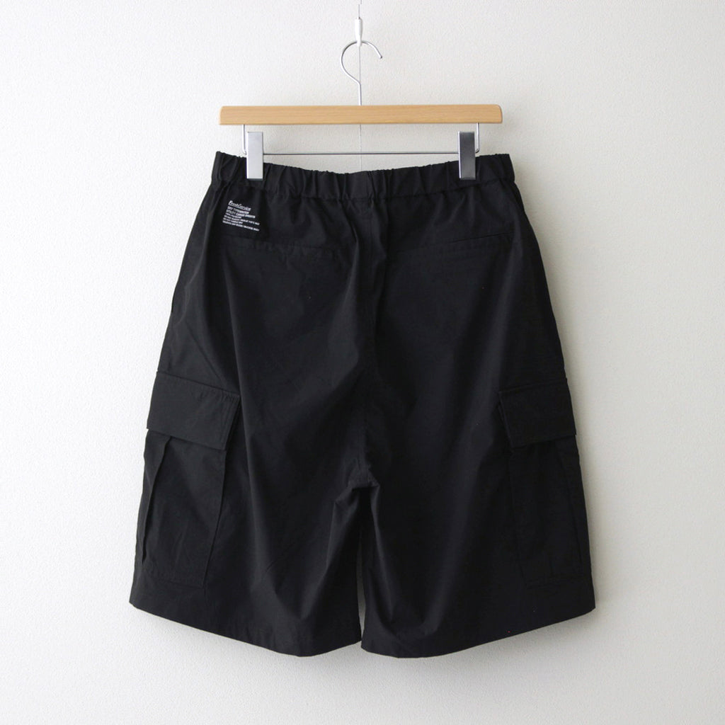 DRY TYPEWRITER OVER CARGO SHORTS #BLACK [FSC241-40107B]
