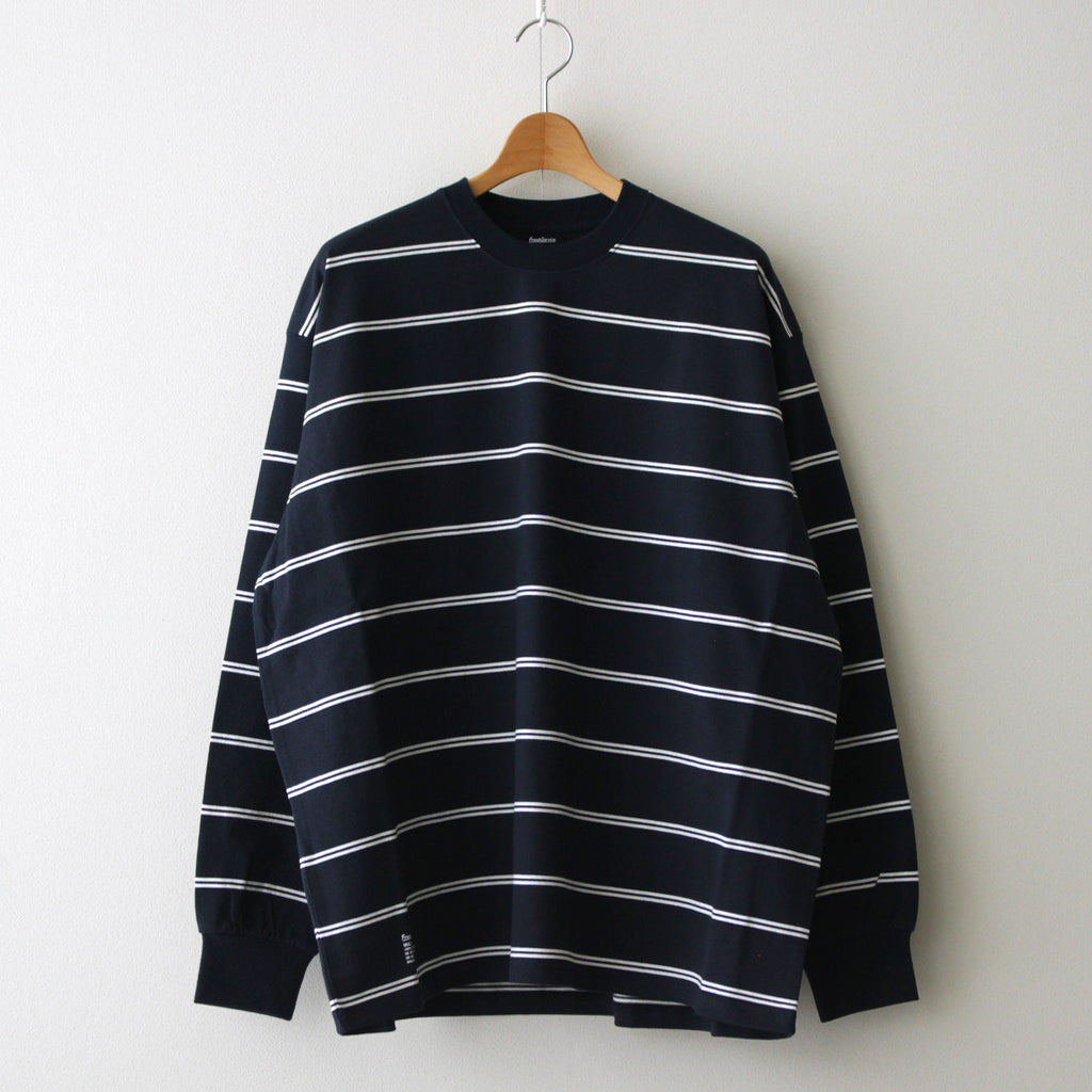 MULTI BORDER L/S TEE #NAVY [FSC241-70102]