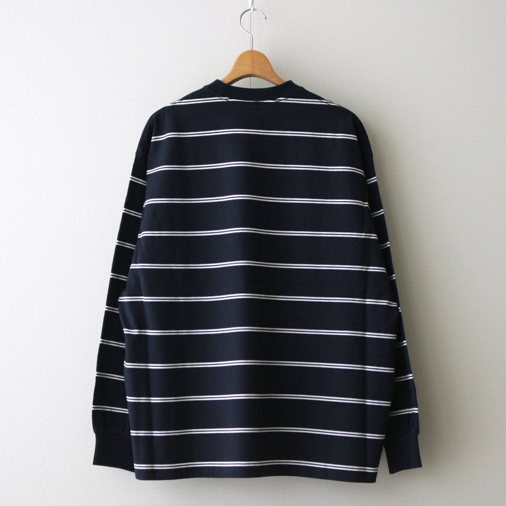 MULTI BORDER L/S TEE #NAVY [FSC241-70102] – ciacura