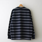 MULTI BORDER L/S TEE #NAVY [FSC241-70102]
