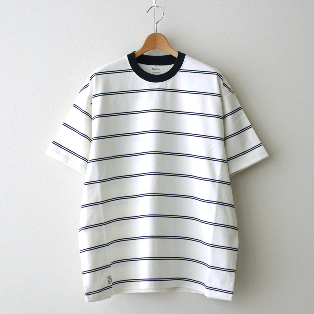 MULTI BORDER S/S TEE #WHITE [FSC241-70101]