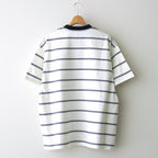 MULTI BORDER S/S TEE #WHITE [FSC241-70101]