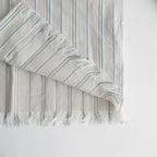 STRIPE OPEN COLLAR FRINGE SHIRT #IVORY [YK24SS0640SH]