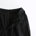 Cotton Linen Moleskin Two Tuck Easy Pants #BLACK [GM241-40090]