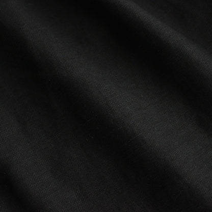 Cotton Linen Moleskin Two Tuck Easy Pants #BLACK [GM241-40090]