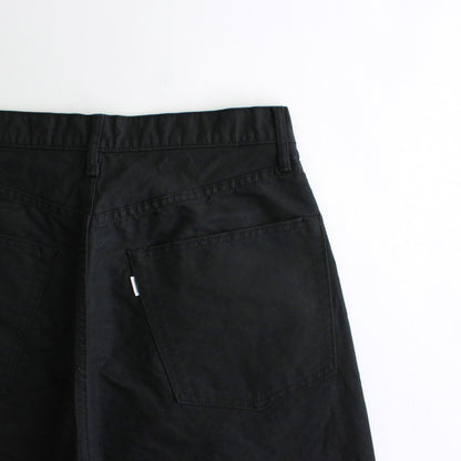 Washi Duck Five Pocket Wide Straight Pants #BLACK [GU241-40153]