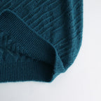 SILK MOHAIR PULLOVER SWEATER #PEACOCK [YK24SS0671S]