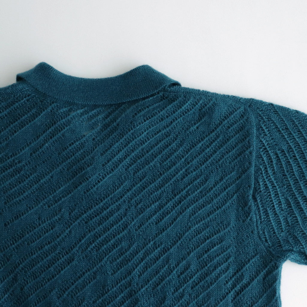 SILK MOHAIR PULLOVER SWEATER #PEACOCK [YK24SS0671S]