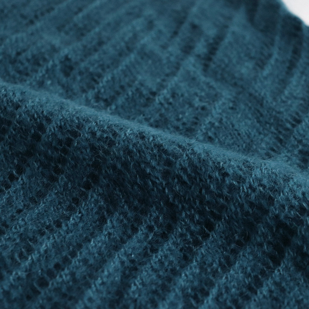 SILK MOHAIR PULLOVER SWEATER #PEACOCK [YK24SS0671S]