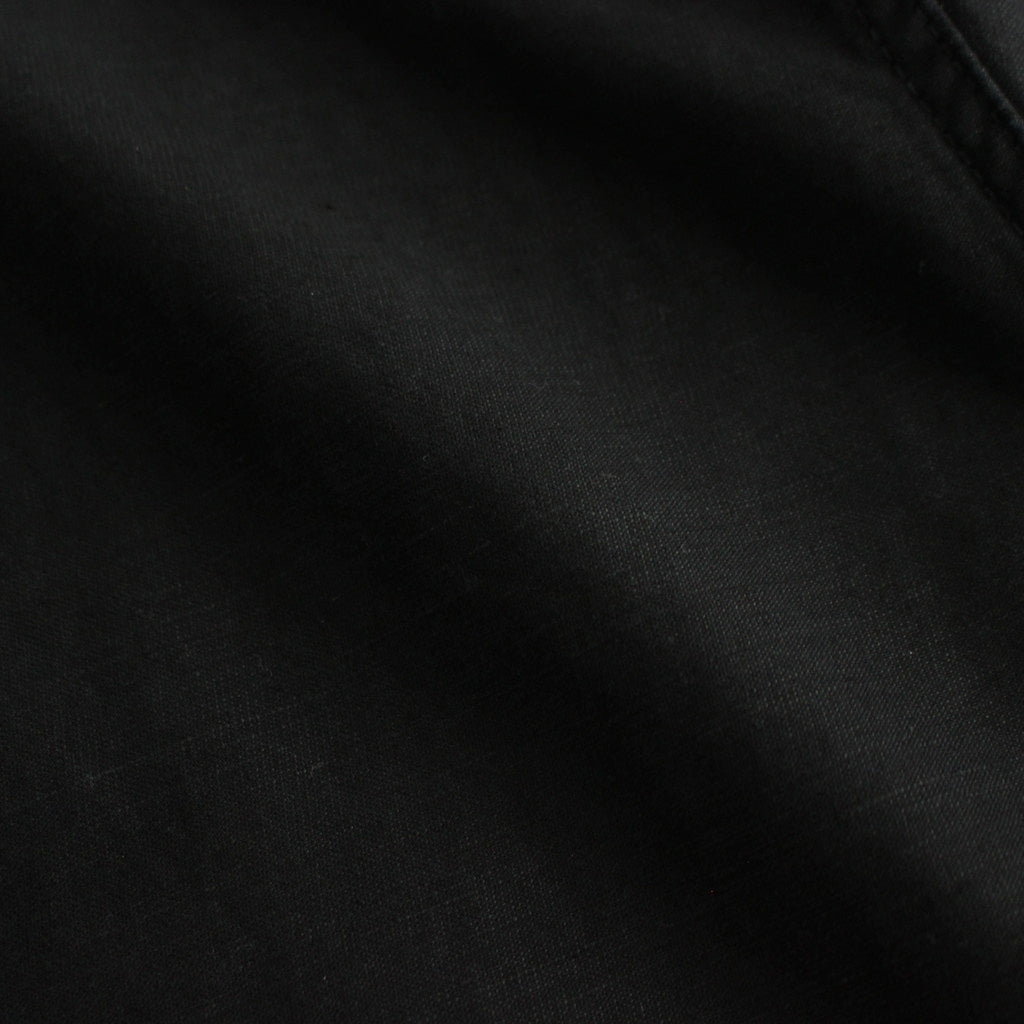 Cotton Linen Moleskin Overdyed Kung-Fu Jacket #BLACK [GM241-20089]