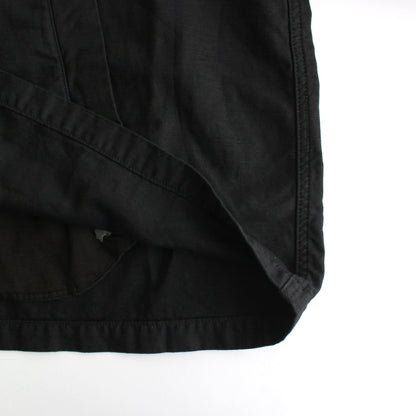 Cotton Linen Moleskin Overdyed Kung-Fu Jacket #BLACK [GM241-20089]