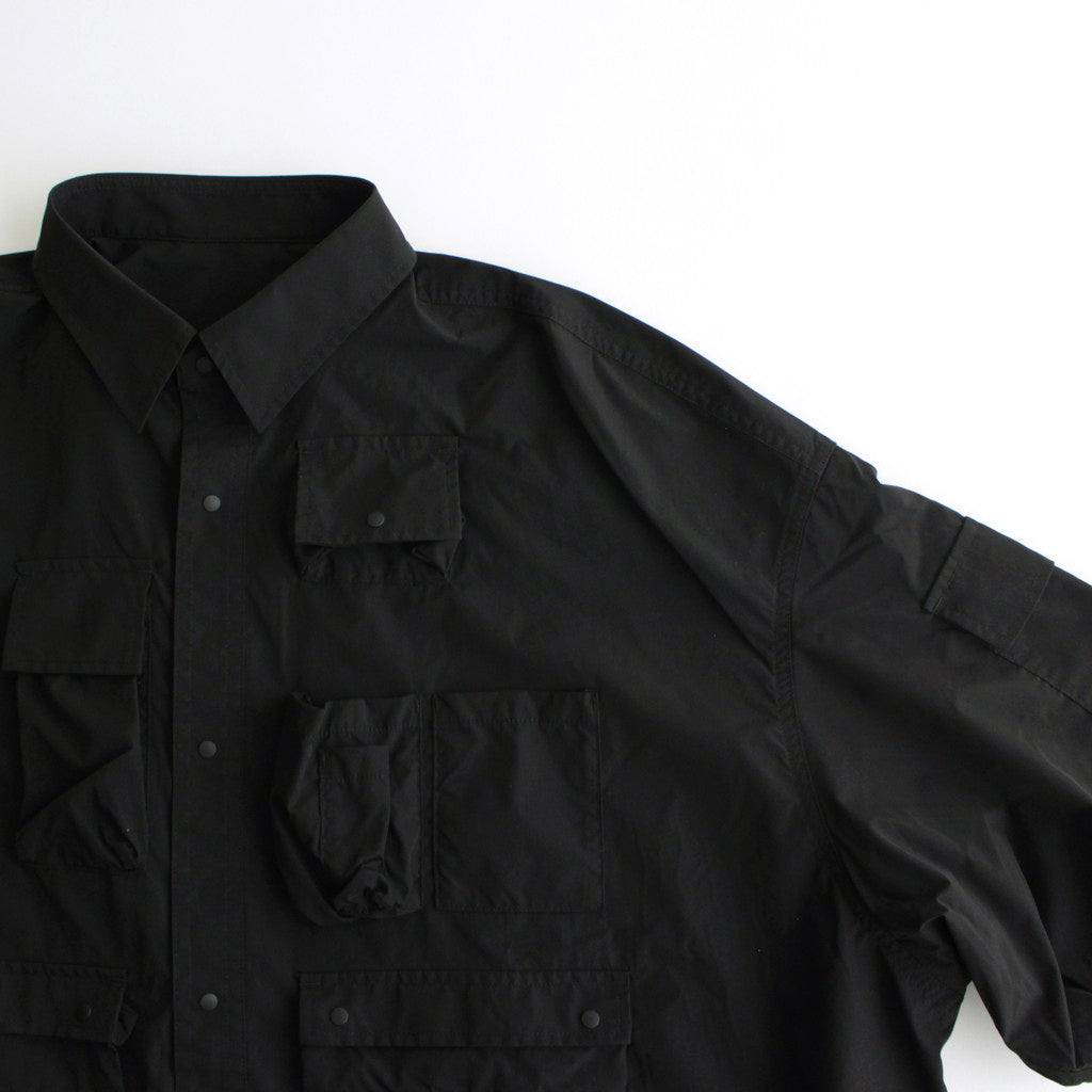 DRY TYPEWRITER TACTICAL POCKET S/S SHIRT #BLACK [FSC241-50106B]