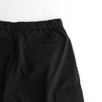DRY TYPEWRITER OVER CARGO SHORTS #BLACK [FSC241-40107B]