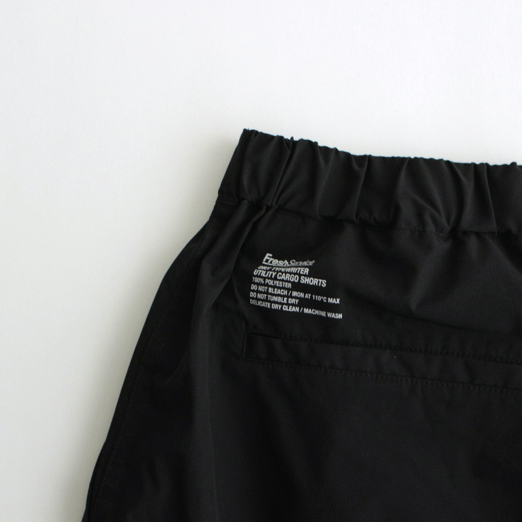 DRY TYPEWRITER OVER CARGO SHORTS #BLACK [FSC241-40107B]