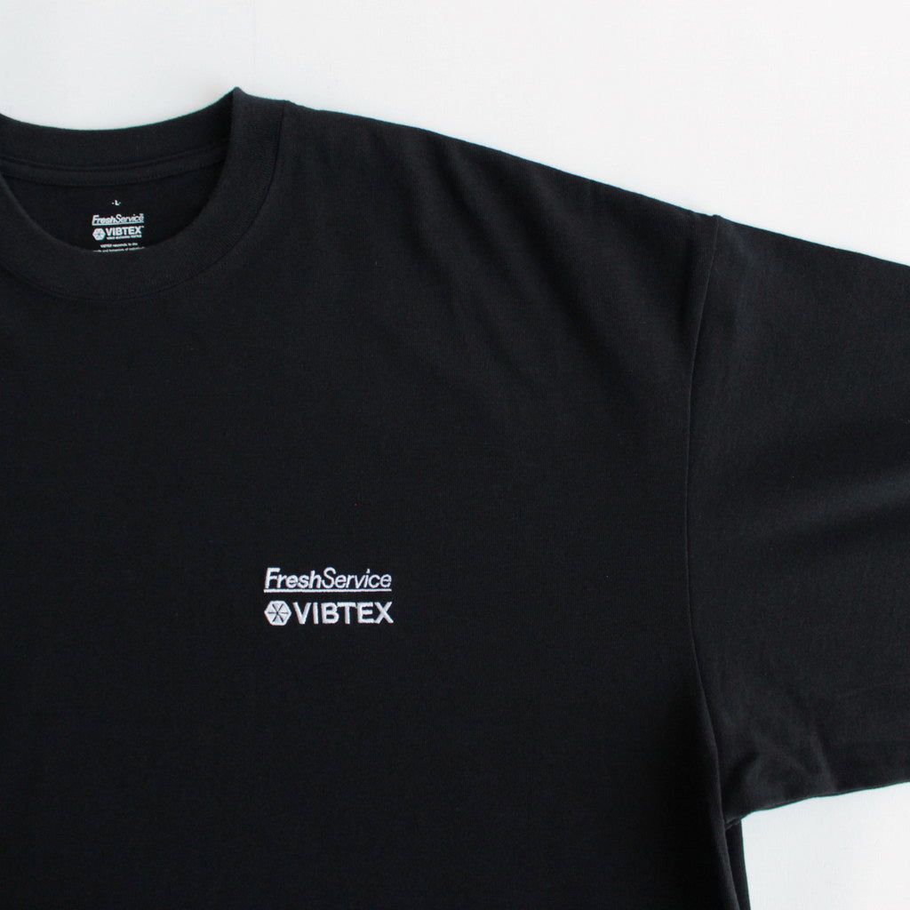 VIBTEX for FreshService S/S CREW NECK TEE #BLACK [FSW-23-TE_270]