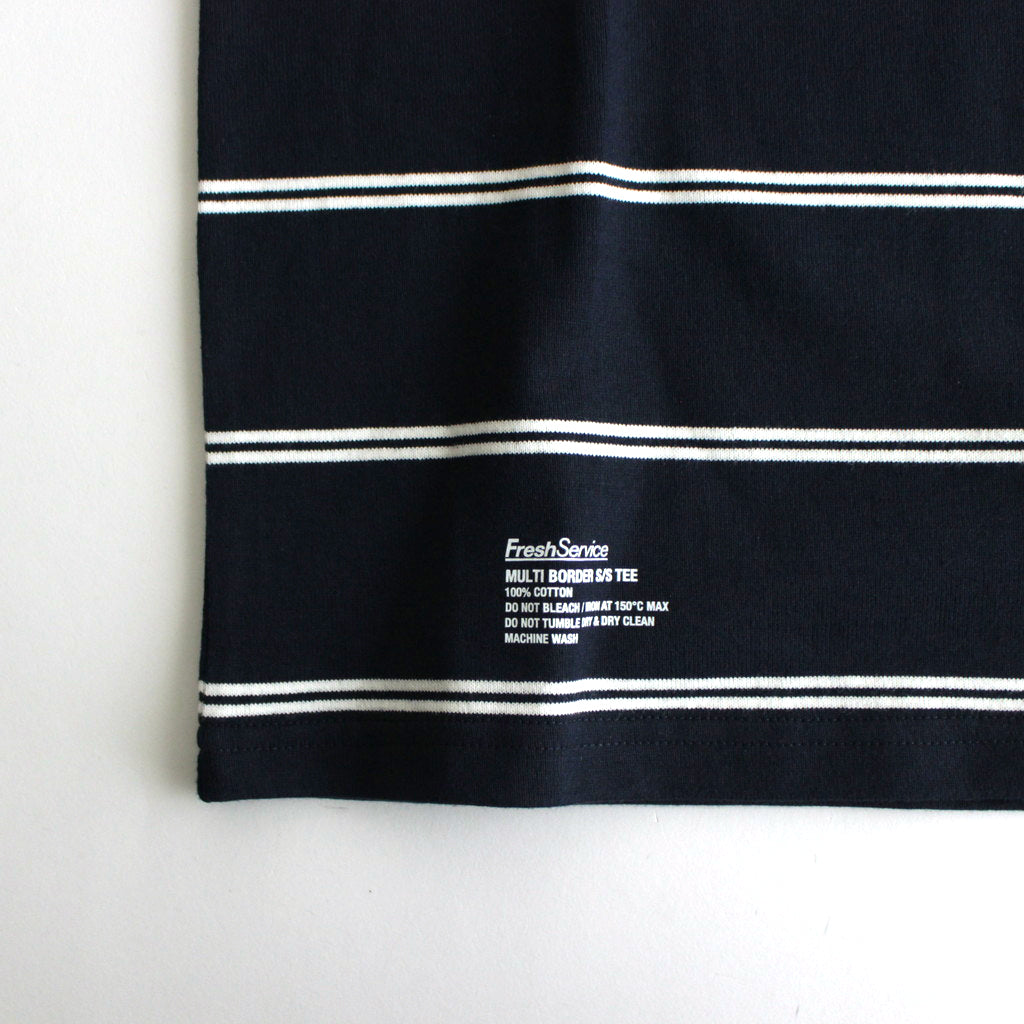 MULTI BORDER S/S TEE #NAVY [FSC241-70101]