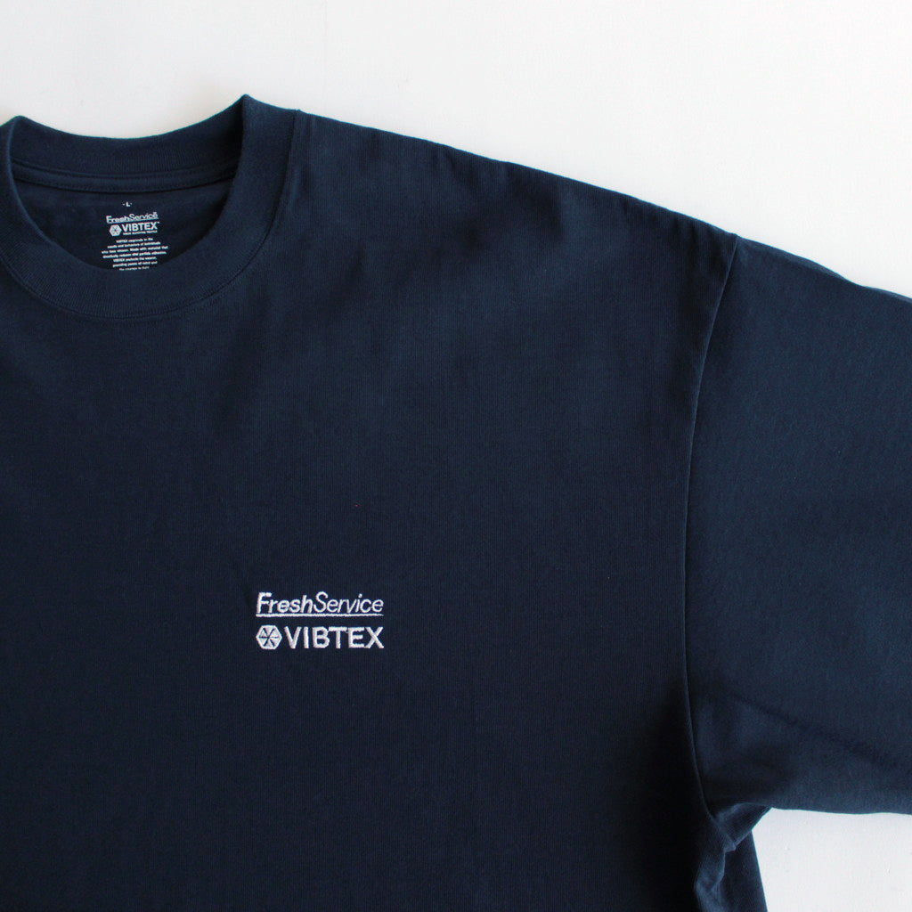 VIBTEX for FreshService L/S CREW NECK TEE #NAVY [FSW-23-TE_271]