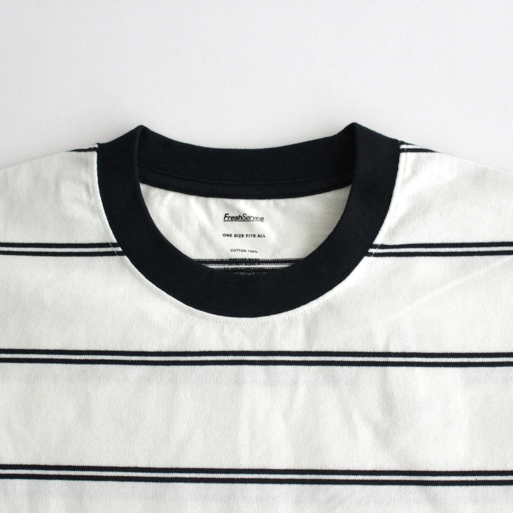 MULTI BORDER S/S TEE #WHITE [FSC241-70101]