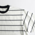 MULTI BORDER S/S TEE #WHITE [FSC241-70101]