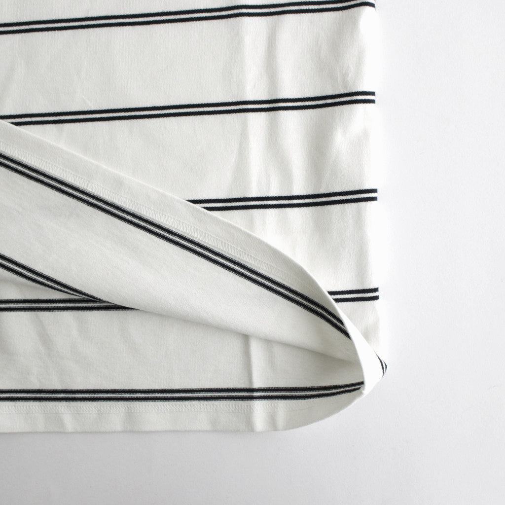 MULTI BORDER S/S TEE #WHITE [FSC241-70101]