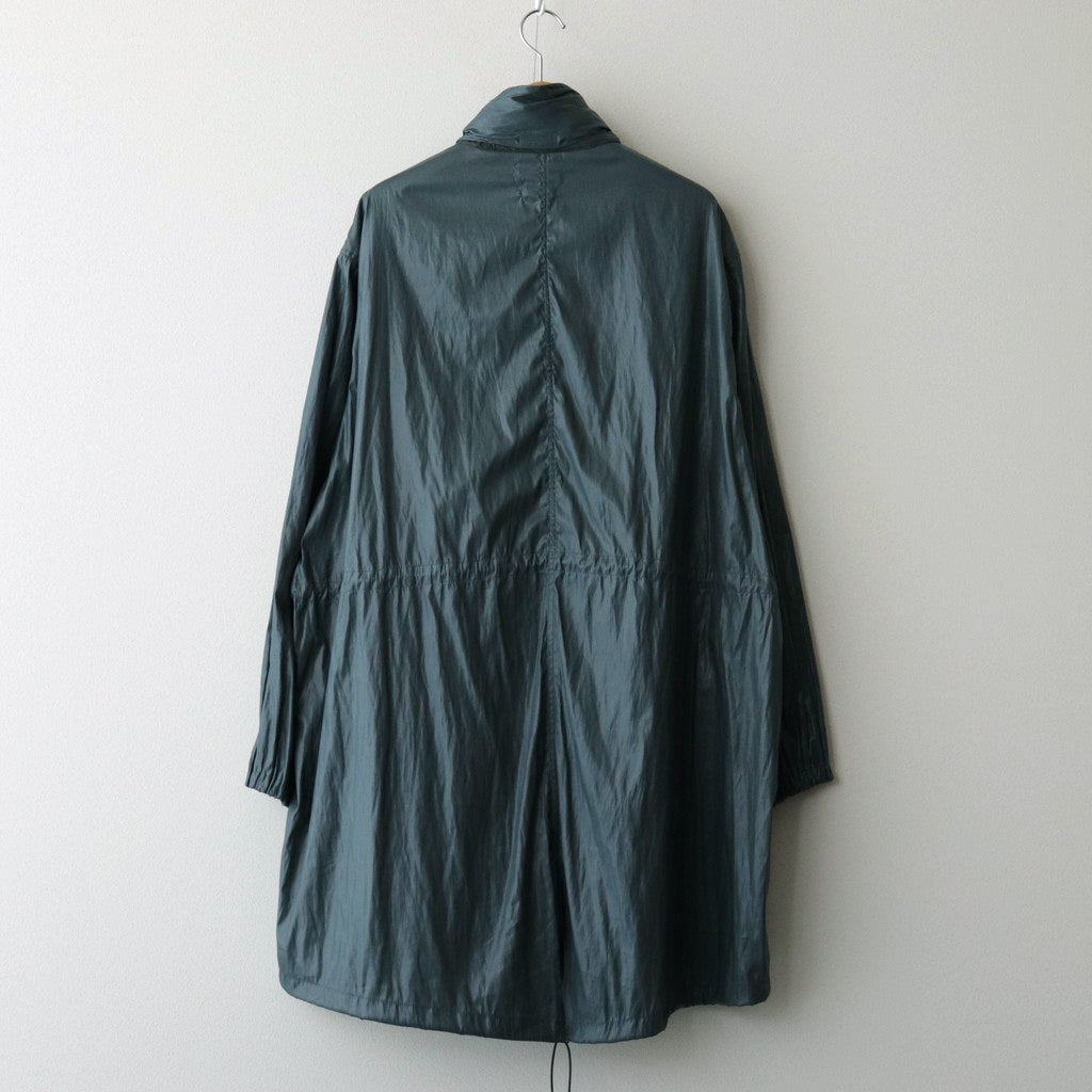 LEATHER LIKE POLYESTER SNOW PARKA #DUSTY GREEN [YK24SS0636C]