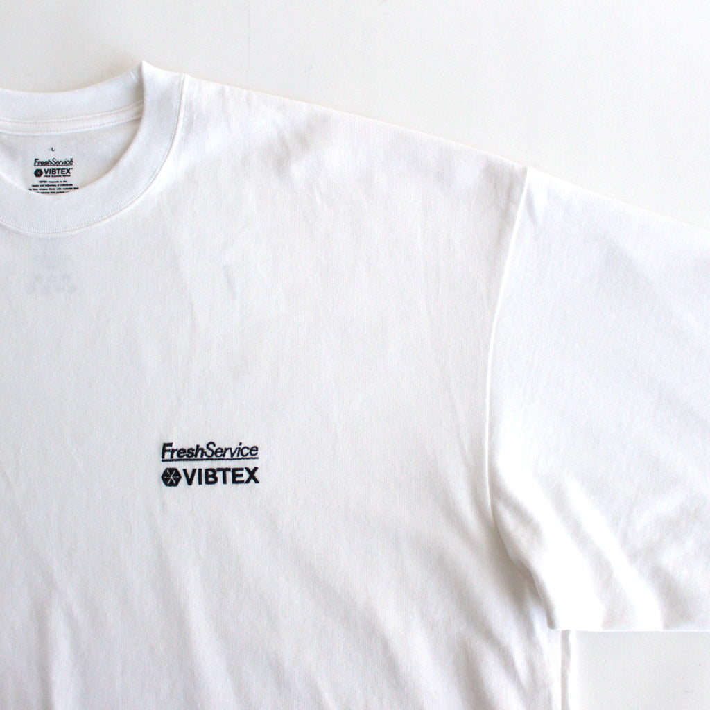 VIBTEX for FreshService L/S CREW NECK TEE #WHITE [FSW-23-TE_271