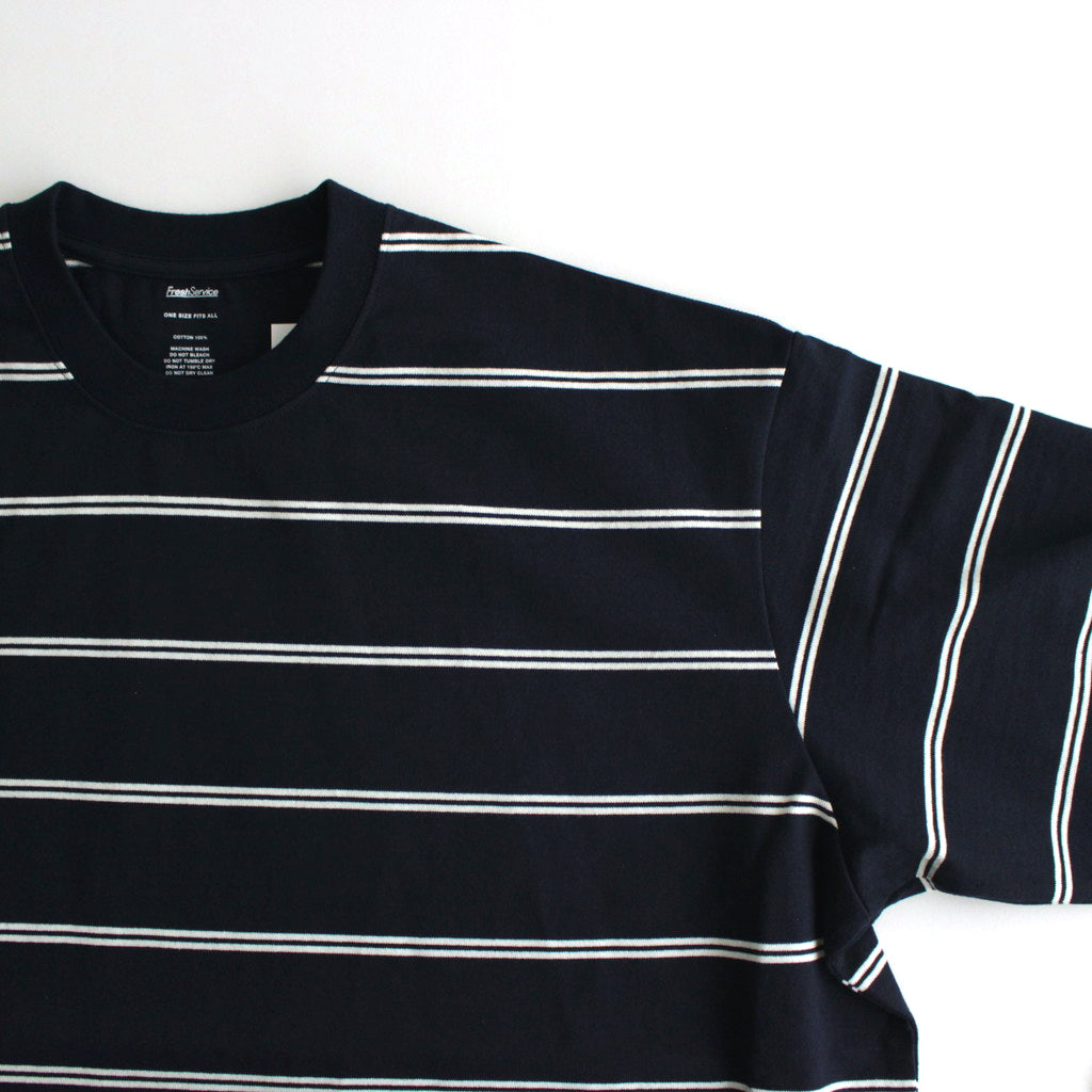 MULTI BORDER L/S TEE #NAVY [FSC241-70102] – ciacura