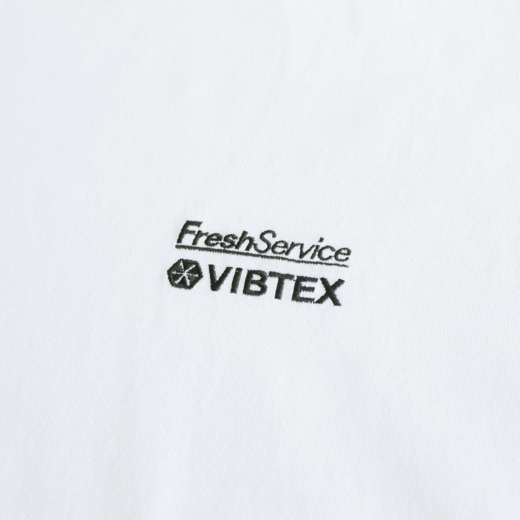 VIBTEX for FreshService L/S CREW NECK TEE #WHITE [FSW-23-TE_271