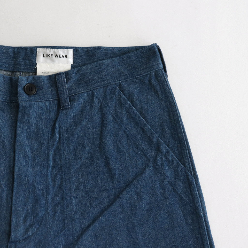 US NAVY PANTS WIDE #indigo 10w [23641]