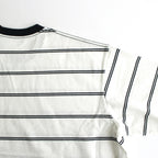 MULTI BORDER L/S TEE #WHITE [FSC241-70102]